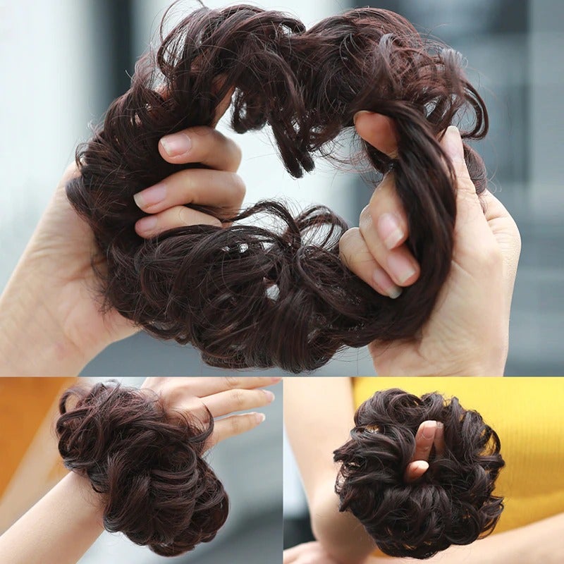 Hair Bun Scrunchy Extension (100% Human Hair)