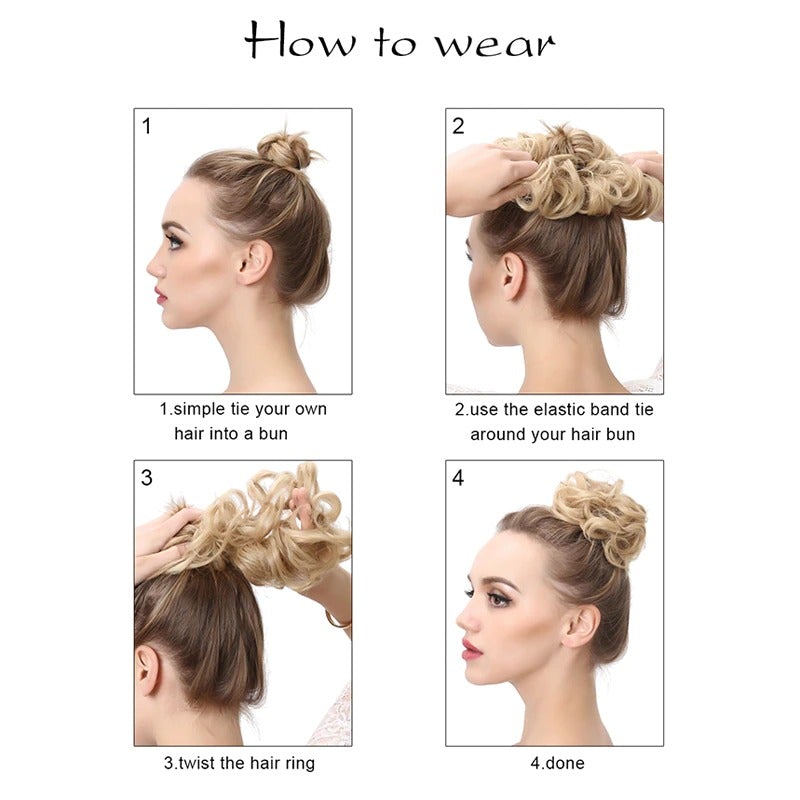 Hair Bun Scrunchy Extension (100% Human Hair)