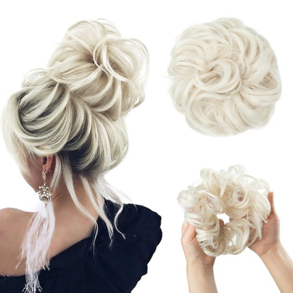 Hair Bun Scrunchy Extension (100% Human Hair)